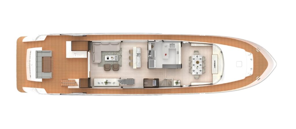 Ocean Alexander 28L-Main-Deck-plan