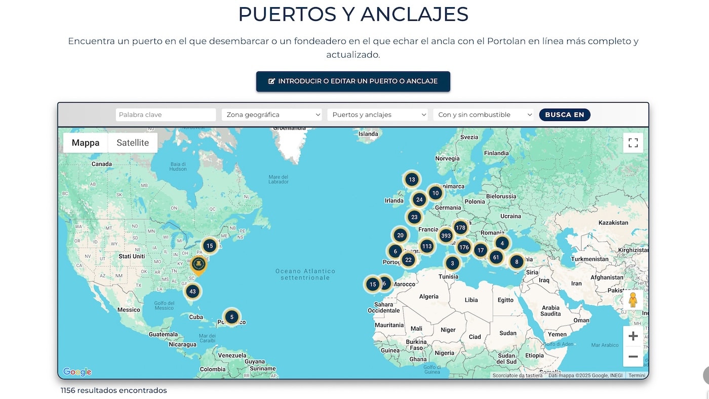 Guía digital de puertos deportivos y fondeaderos